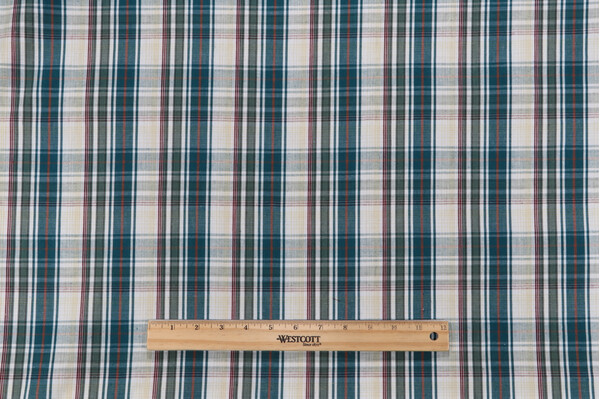 Click for 6.25 Yards Scalamandre Colgate Woven Decorator Fabric in Peacock/White Scalamandre Colgate Woven Decorator Fabric in Peacock/White