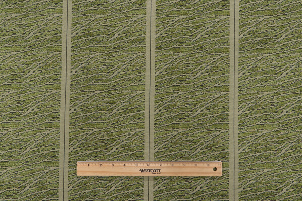 Scalamandre Merill Stripe Woven Chenille Upholstery Fabric in Willow