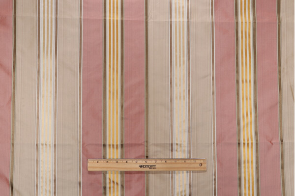 1 Yard Scalamandre Manarola Woven Silk Decorator Fabric in Grenadine/Umber