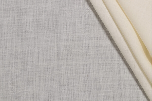 Grey Watkins Condor Wool Sheer Drapery Fabric in Off-White