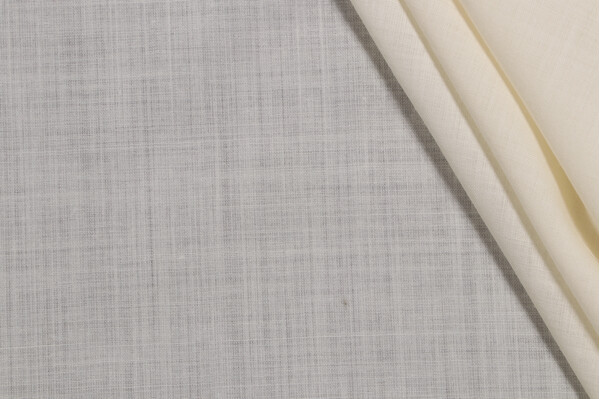 Grey Watkins Condor Wool Sheer Drapery Fabric in Off-White