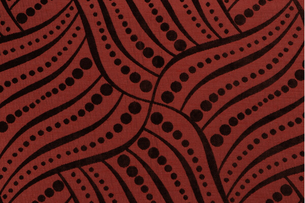 Scalamandre Moderne Woven Chenille Upholstery Fabric in Chipotle