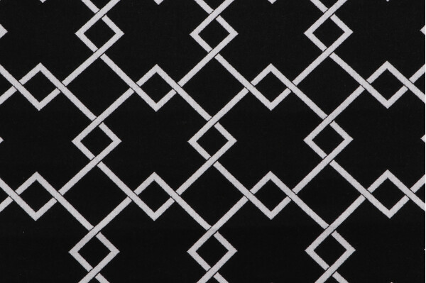 Scalamandre Hope Diamond Woven Solution Dyed Acrylic Outdoor Fabric in Graphic