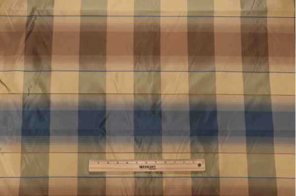 Scalamandre Woven Silk Decorator Fabric in Blue/Multi