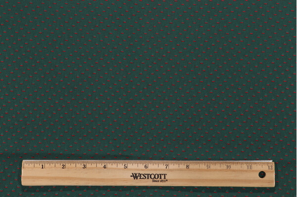 1 Yard Grey Watkins Place Vendome Woven Upholstery Fabric in Christmas Green