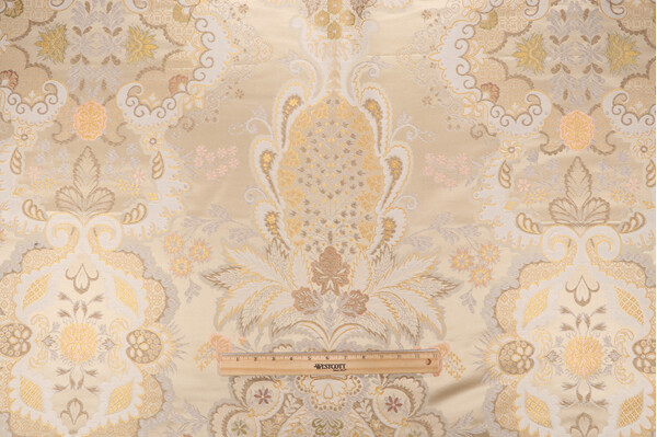 Scalamandre Soliman Tapestry Upholstery Fabric in Champagne