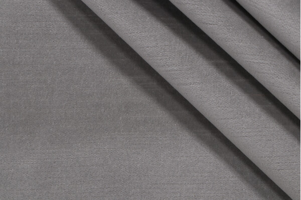 JB Martin Velvet Upholstery Fabric in Sterling