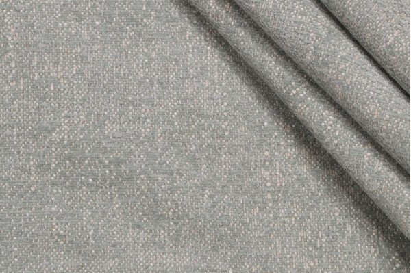 Noble Woven Chenille Upholstery Fabric in Seafoam