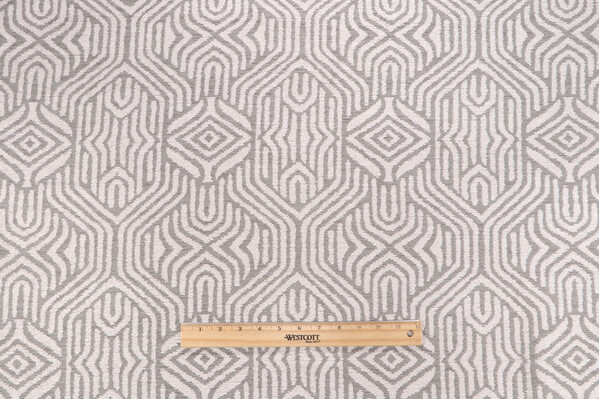 Renato Woven Chenille Upholstery Fabric in Dove