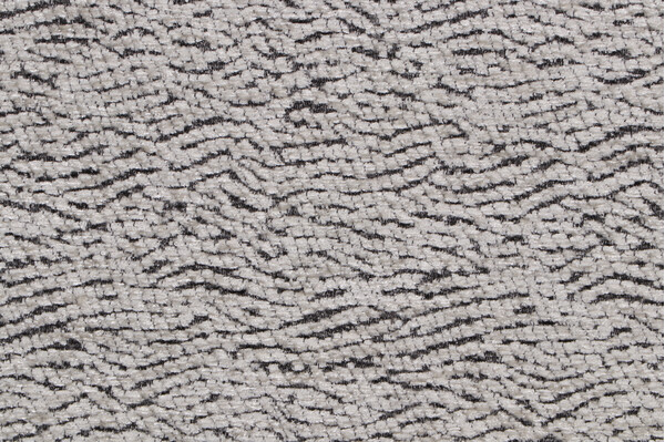 Sample of Swirl Woven Chenille Upholstery Fabric in Gray 