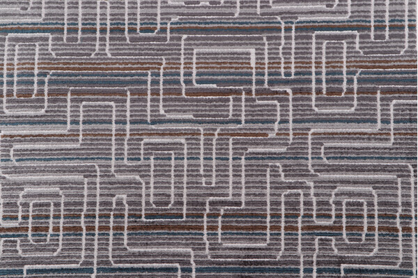 Whitley Woven Chenille Upholstery Fabric in Metal 