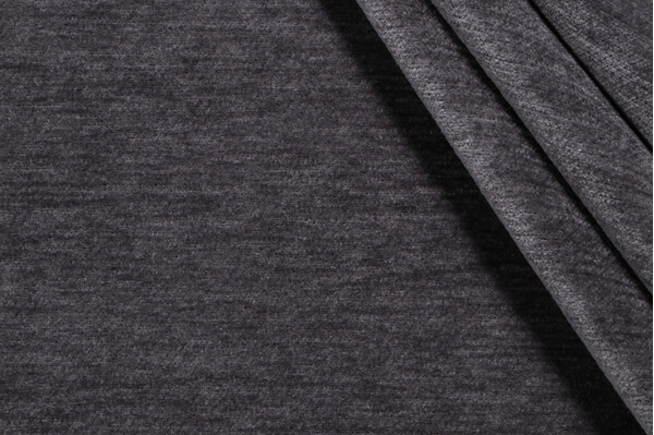 Lutz Velvet Upholstery Fabric in Smoke