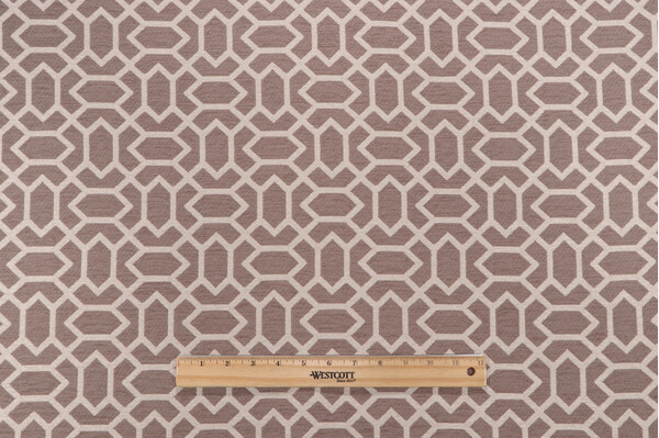Halon Woven Chenille Upholstery Fabric in Taupe