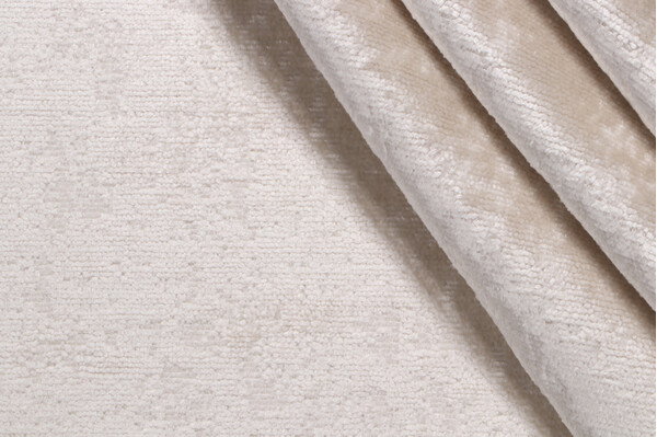 Clarice Woven Chenille Upholstery Fabric in Snow