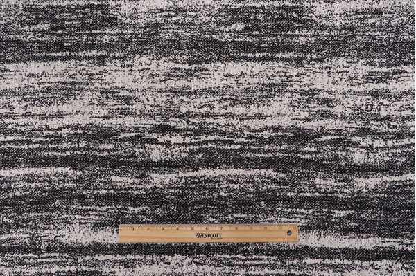 Isabel Woven Upholstery Fabric in Salt & Pepper