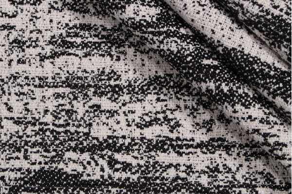 Isabel Woven Upholstery Fabric in Salt & Pepper