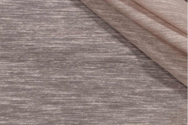 Mitchell Fabrics Quiet Sheer Moire Drapery Fabric in Sand