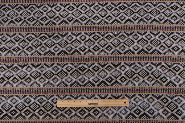 Carlos Woven Upholstery Fabric in Charcoal