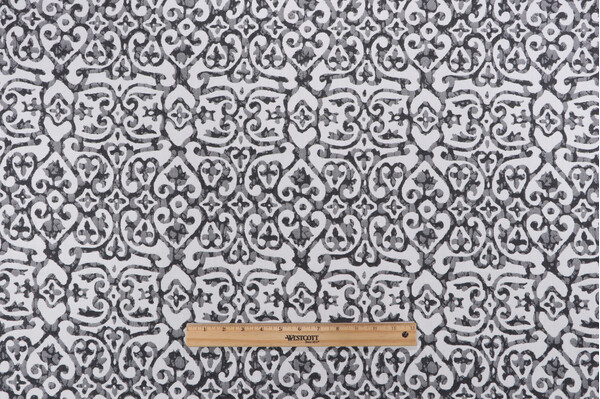 Perennials Kediri Woven Solution Dyed Acrylic Outdoor Fabric in Charcoal for Perennials