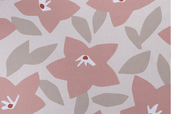 Magnolia Home Toulouse Printed Cotton Drapery Fabric in Blossom