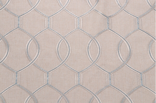 Click for 4.5 Yards Richloom Hourglass Embroidered Drapery Fabric in Mineral Richloom Hourglass Embroidered Drapery Fabric in Mineral