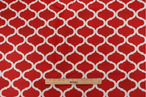 Bella Dura Infinity Woven Polyolefin Outdoor Fabric in Red Coral