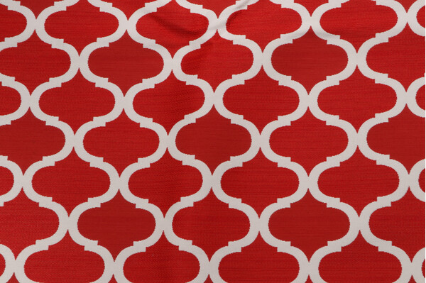 Bella Dura Infinity Woven Polyolefin Outdoor Fabric in Red Coral