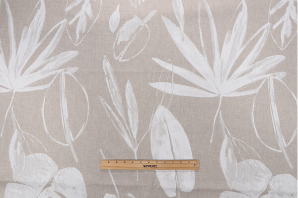 P Kaufmann Brooklyn Printed Drapery Fabric in Meringue