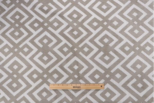 Modello Woven Chenille Upholstery Fabric in Taupe