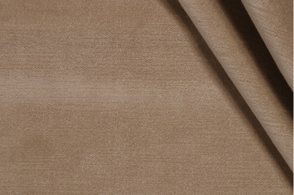 Velvet Upholstery Fabric in Nougat