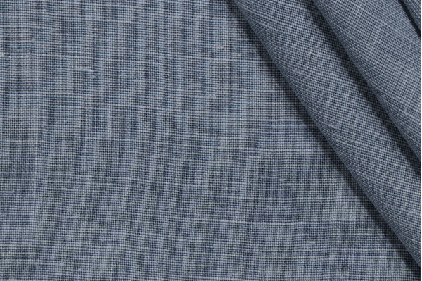 Solid Woven Decorator Fabric in Chambray
