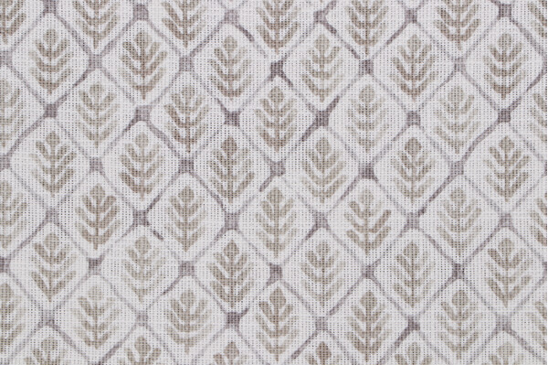 1 Yard Kendall Wilkinson Saranac Printed Cotton Drapery Fabric in Parchment for Fabricut
