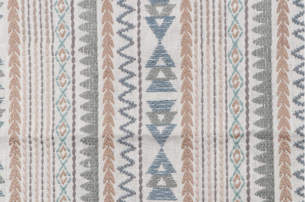 Click for 1 Yard Silva Embroidered Drapery Fabric in Seaglass 1 Yard Silva Embroidered Drapery Fabric in Seaglass