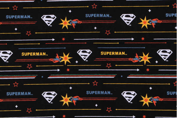 Superman Licensed Retro Action Printed Cotton Craft Fabric