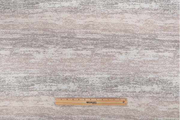 1 Yard Ombre Stripe Woven Chenille Upholstery Fabric in Stone