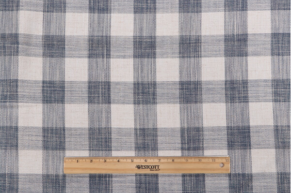 1 Yard McAllister Woven Upholstery Fabric in Denim