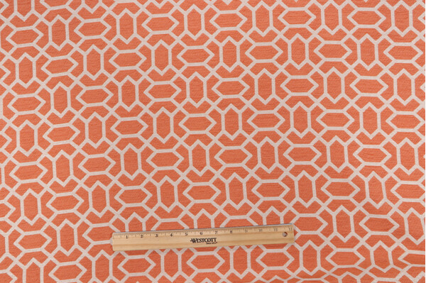 Venice Woven Chenille Upholstery Fabric in Melon