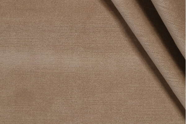 Velvet Upholstery Fabric in Nougat