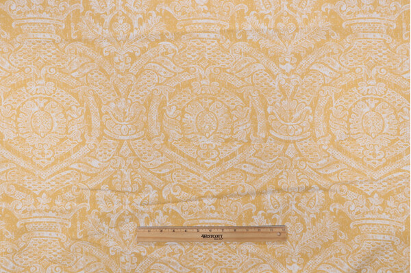 Timothy Corrigan Go For Baroque 736-130 Woven Solution Dyed Acrylic Outdoor Fabric in Sunshine for Perennials