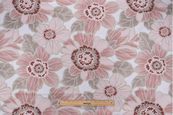 Magnolia Home Verona Printed Cotton Drapery Fabric in Blossom