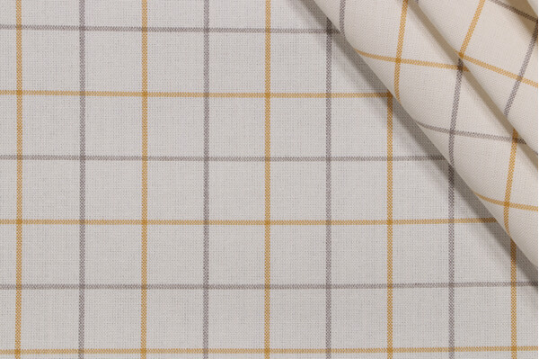 Click for P Kaufmann Anchor Check Woven Polyester Indoor/Outdoor Fabric in Sunshine  P Kaufmann Anchor Check Woven Polyester Indoor/Outdoor Fabric in Sunshine