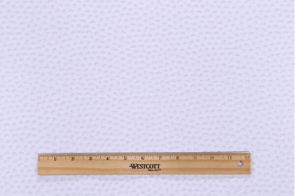 Sample of P Kaufmann Perf On The Dot High Performance Chenille Upholstery Fabric in Ice 