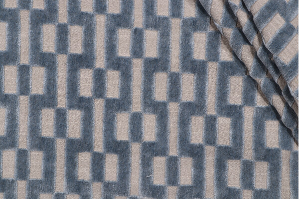 P Kaufmann Stillwell Velvet Upholstery Fabric in Dusk 