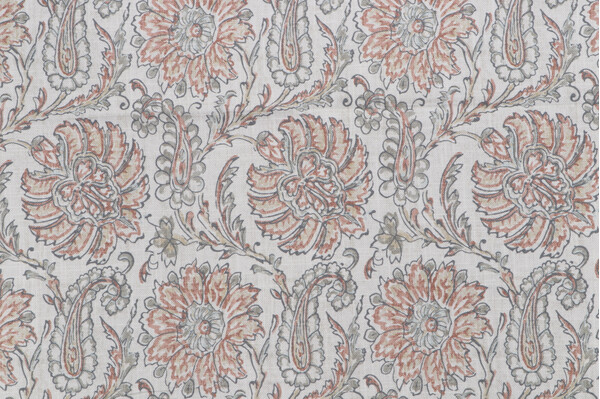 Belle Maison Juliana Printed Cotton Drapery Fabric in Dreamy 