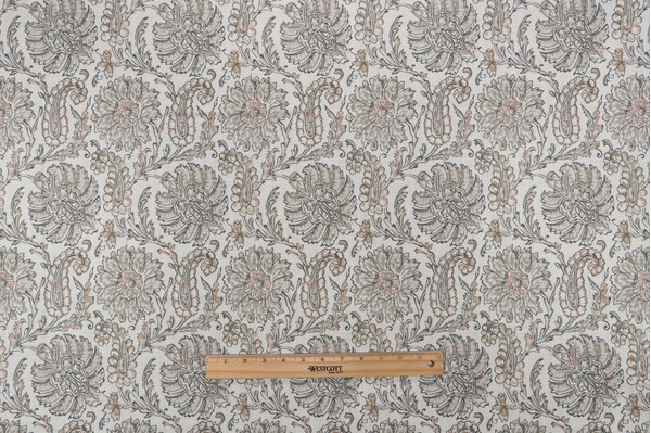 Belle Maison Juliana Printed Cotton Drapery Fabric in Sage 