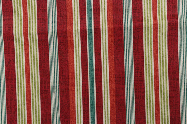 Bryant Fabrics Manchester Stripe Printed Polyester Outdoor Fabric in Geranium