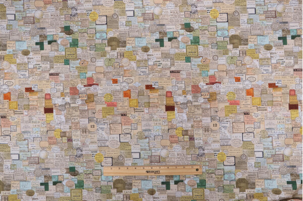 Tim Holtz Laboratory - Curator Printed Cotton Craft Fabric in Multi for Free Spirit