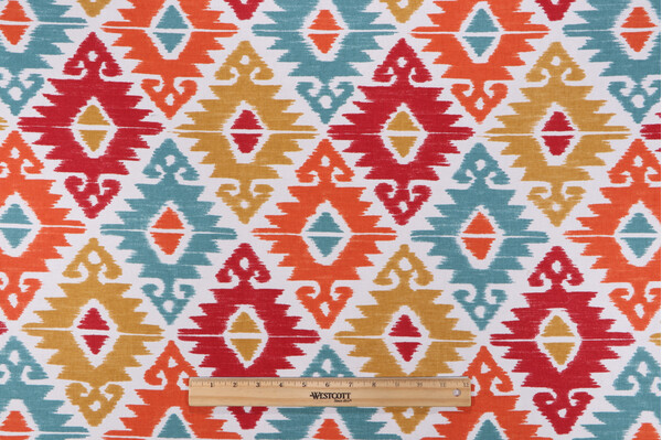 Richloom Nectar Printed Cotton Drapery Fabric in Garnet