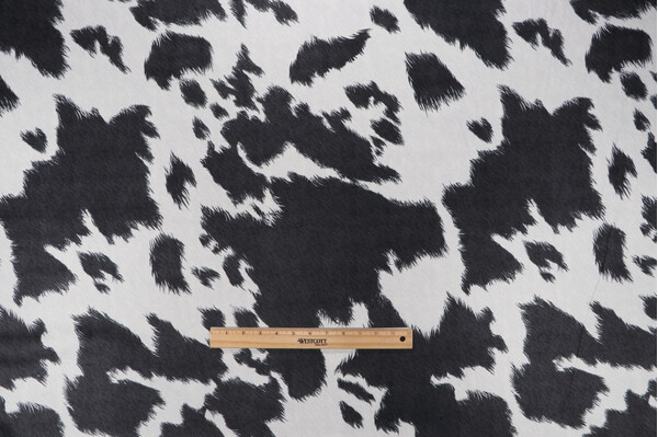 Covington Deja Moon Printed Velveteen Decorator Fabric in 903-Charcoal