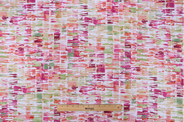 Covington Dryden Printed Polyester Drapery Fabric in 354-Fruit Punch